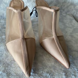 ZARA Beige Mesh Heels
